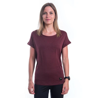SENSOR Merino Air Traveller dámské triko kr.rukáv Port Red