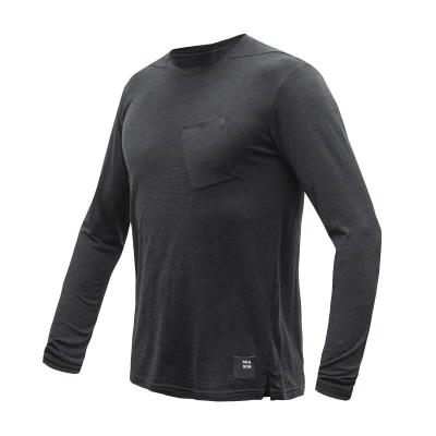 SENSOR Merino Air Traveller pánské černé triko dl.rukáv SENSOR Merino Air Traveller pánské černé triko dl.rukáv