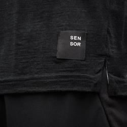 SENSOR Merino Air Traveller pánské černé triko dl.rukáv