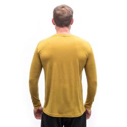 SENSOR Merino Air Traveller pánské triko dl.rukáv Mustard