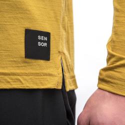 SENSOR Merino Air Traveller pánské triko dl.rukáv Mustard