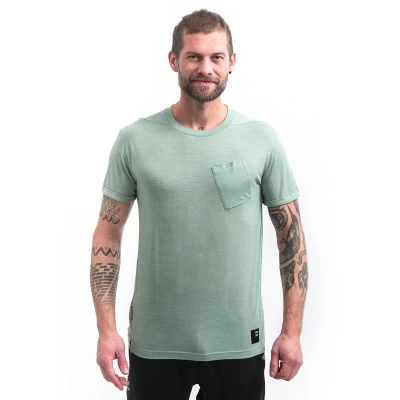 SENSOR Merino Air Traveller pánské triko Basil Green