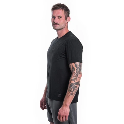 SENSOR Merino Air Traveller pánské černé triko
