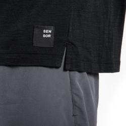 SENSOR Merino Air Traveller pánské černé triko