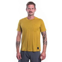 SENSOR Merino Air Traveller pánské triko Mustard