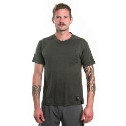 SENSOR Merino Air Traveller pánské triko Olive Green