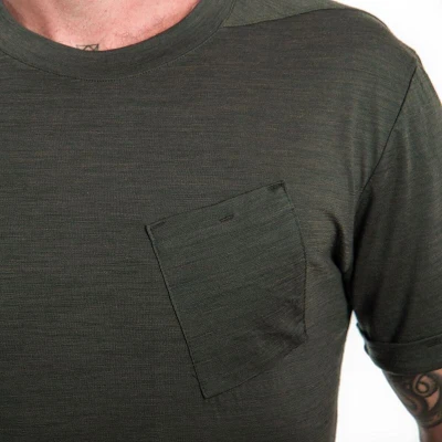 SENSOR Merino Air Traveller pánské triko Olive Green
