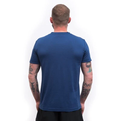 SENSOR Merino Air Traveller pánské tm. modré triko