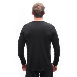 SENSOR Merino Blend Elements pánské černé triko dl.rukáv