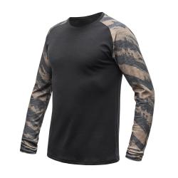 SENSOR Merino Blend Impress pánské triko dl.rukáv černá/brush