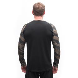 SENSOR Merino Blend Impress pánské triko dl.rukáv černá/brush