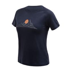 SENSOR Merino Blend Moon dámské triko kr.rukáv Deep Blue SENSOR Merino Blend Moon dámské triko kr.rukáv Deep Blue