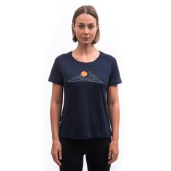 SENSOR Merino Blend Moon dámské triko kr.rukáv Deep Blue