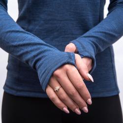 SENSOR Merino Bold Cool Blue dámské tričko