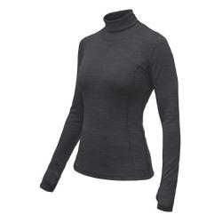 SENSOR Merino Bold Roll Neck Anthracite Gray dámske tričko