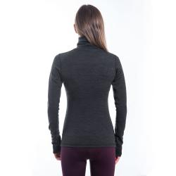 SENSOR Merino Bold Roll Neck Anthracite Gray dámské tričko