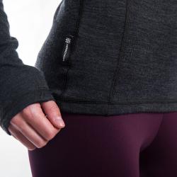 SENSOR Merino Bold Roll Neck Anthracite Gray dámské tričko