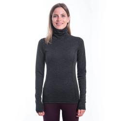 SENSOR Merino Bold Roll Neck Anthracite Gray dámské tričko