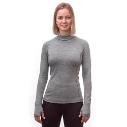 SENSOR Merino Bold Roll Neck Cool Gray dámské tričko