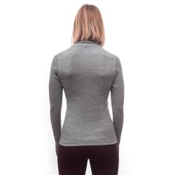 SENSOR Merino Bold Roll Neck Cool Gray dámské tričko