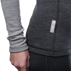 SENSOR Merino Bold Anthracite/cool Gray zip dámské tričko