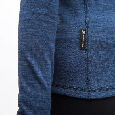 SENSOR Merino Bold Roll Neck dámské triko cool blue