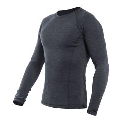 SENSOR Merino Bold Anthracite Gray pánske tričko