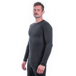 SENSOR Merino Bold Anthracite Gray pánské tričko