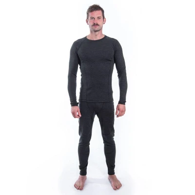 SENSOR Merino Bold Anthracite Gray pánské tričko