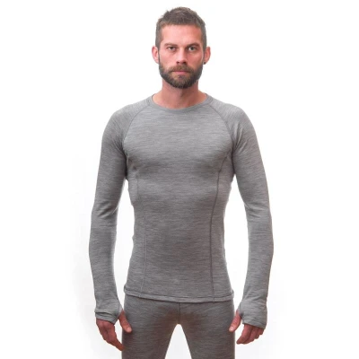 SENSOR Merino Bold Cool Gray pánské tričko