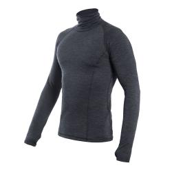 SENSOR Merino Bold Roll Neck Anthracite Gray pánske tričko