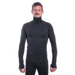 SENSOR Merino Bold Roll Neck Anthracite Gray pánské tričko
