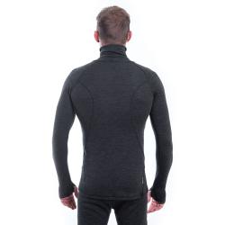SENSOR Merino Bold Roll Neck Anthracite Gray pánské tričko