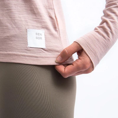 SENSOR Merino Cordura Dusty Pink dámské tričko
