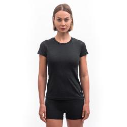 SENSOR Merino Cordura dámské černé triko kr.rukáv
