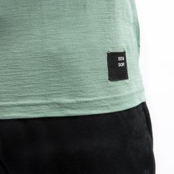 SENSOR Merino Cordura pánské triko dl.rukáv Basil Green