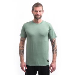SENSOR Merino Cordura pánské triko kr.rukáv Basil Green
