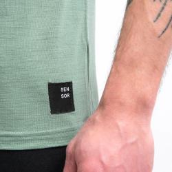SENSOR Merino Cordura pánské triko kr.rukáv Basil Green