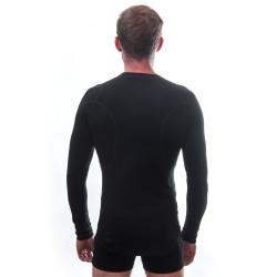 Sensor Merino Df Adventure Černá pánské funkční tričko