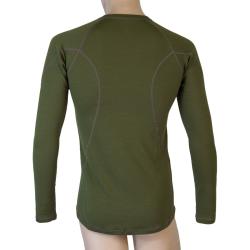 Sensor Merino Df Camp Safari Green pánské funkční tričko