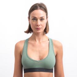 SENSOR Merino Df dámská podprsenka Basil Green