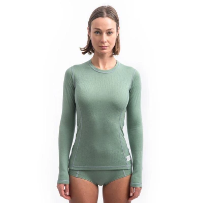 SENSOR Merino Df Basil Green dámské tričko