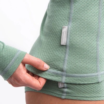 SENSOR Merino Df Basil Green dámské tričko