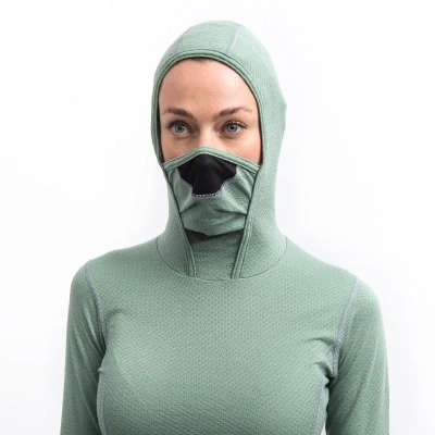 SENSOR Merino Df Basil Green dámské tričko