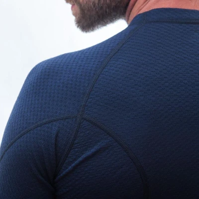 Sensor Merino Df Deep Blue pánské funkční tričko