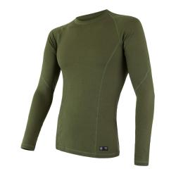 Sensor Merino Df Safari Green pánske funkčné tričko