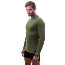 Sensor Merino Df Safari Green pánské funkční tričko