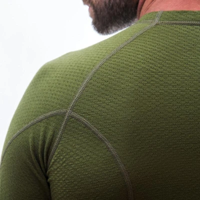 Sensor Merino Df Safari Green pánské funkční tričko