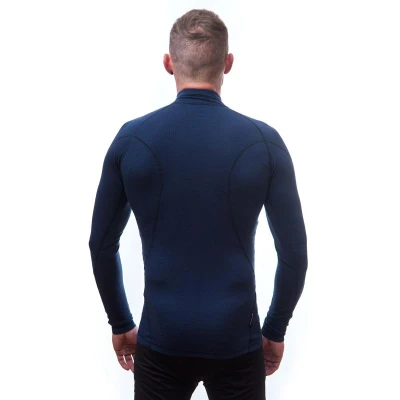 Sensor Merino Df Deep Blue pánské funkční tričko