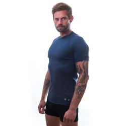 Sensor Merino Df Kr.rukáv Deep Blu funkční triko